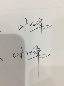 小峰这两个字艺术签名怎么写 