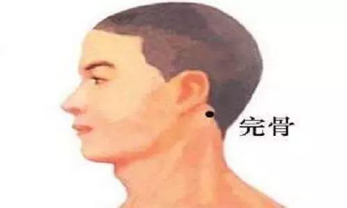 完骨穴,腮腺炎 扁桃体炎 失眠