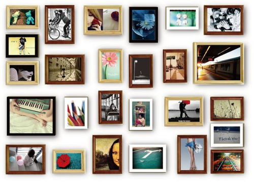 全名疯抢 超级时尚环保实木照片墙相框墙超大气26框 画框组合