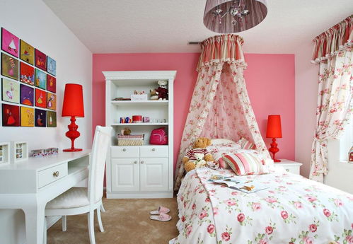 欧式风格小户型女生卧室装修效果图 