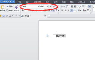wps文档字体怎么修改 