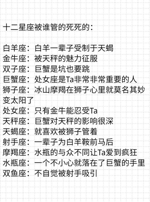 十二星座的秒回 被谁管的死死的 最不该爱上哪个星座 失恋 