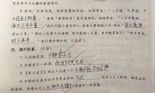 四年级学霸在期末考试中写出了 印刷体 ,连阅卷老师都赞叹不已