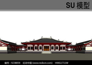 唐代宫殿楼房模型