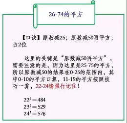 数学 平方 计算口诀 只需3秒,答案准确无误 你的孩子也可以 