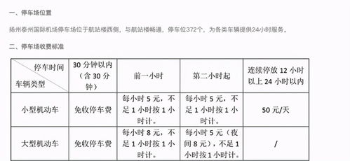 停车场收费标准表(扬州水一方停车场收费标准)