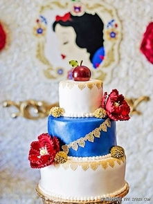 童话主题婚礼蛋糕 成为世界上最幸福的人 