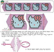 KITTY手链做法,可爱手环DIY串珠手圈做法图解 