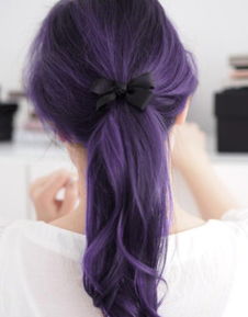 lia 紫色头发 来自偏于你的图片分享 堆糖网 