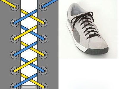 运动鞋鞋带的系法图解析 