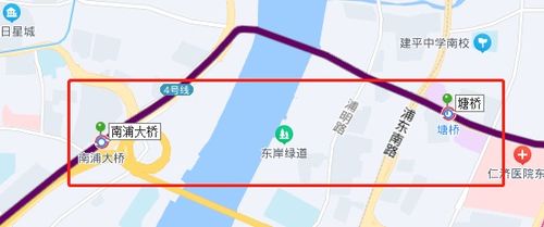 上海地铁4号线线路图，上海4号线线路图