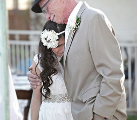 美患癌父亲与11岁女儿迎特别婚礼 