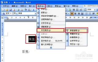 如何在Word 2003里添加汉字拼音标注.doc 