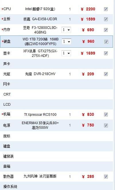 9000元电脑配置推荐2022(2022主机)