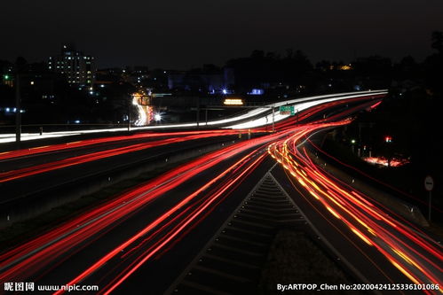 延时拍摄 道路图片 