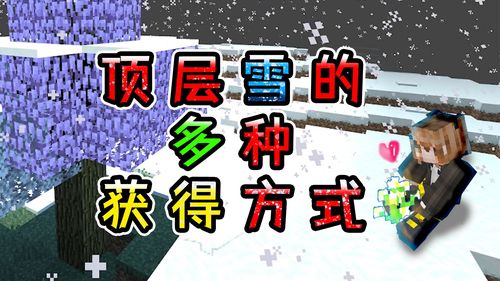 MC冷知识 顶层雪的四种获得方式,用过其他三种的都是老玩家 