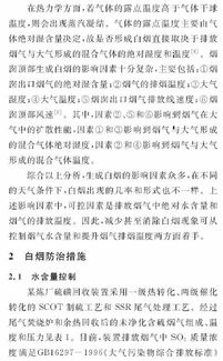 湿法烟气脱硫过程白烟成因及防治措施分析 