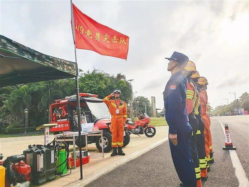 火焰蓝 守护椰乡静好