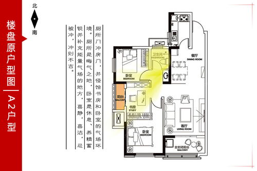 彩云理想城 3室2厅 旺宅旺风水布局