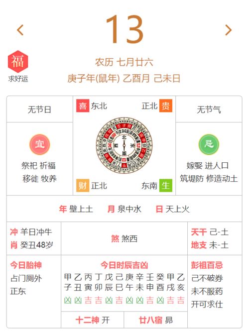 9月13日黄历宜忌,宜出行 上官 