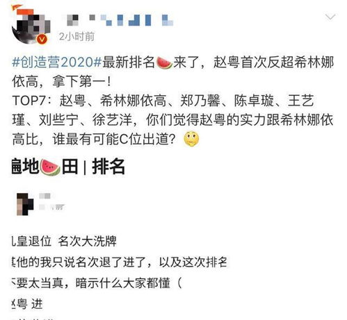 创造营2020最新排名第一名是谁 创3排名最新消息