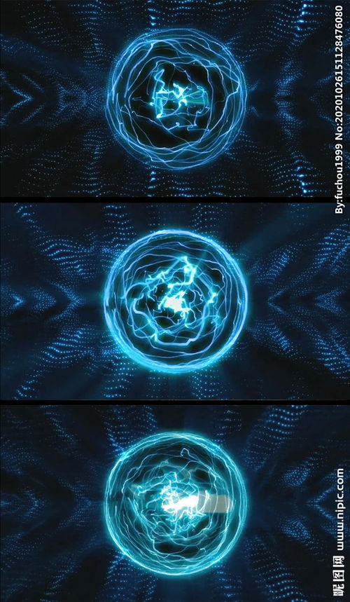 能量光球动态特效背景视频 