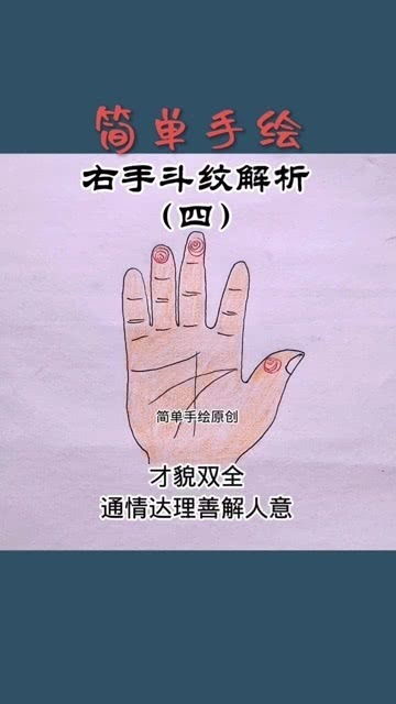 右手手指斗纹解析四 