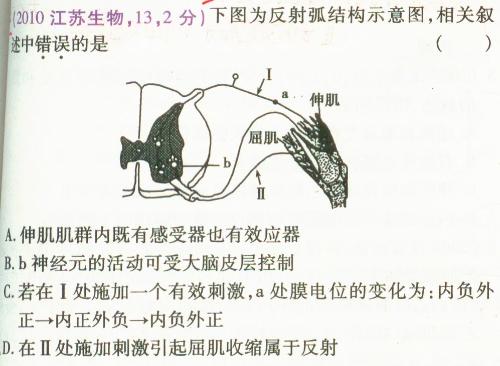 如何看出不存在完整的反射弧 