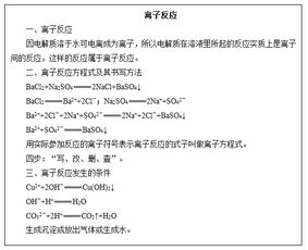 离子反应的说课稿