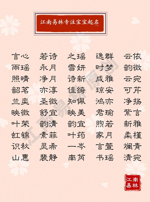 平字取名寓意及含义