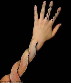 手臂上的3D艺术绘画 挑战你的眼睛 