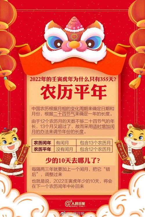 2022虎年,为什么只有355天