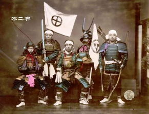 日本上色老照片 穿着铠甲的日本武士 切腹现场很有仪式感 时期