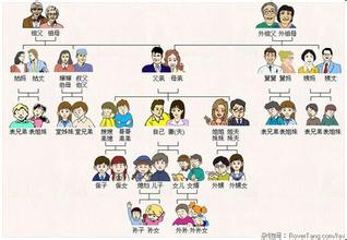 家族关系图 你好 我想制作我家里所有人的名字 做一个家谱图 请问怎样设计 