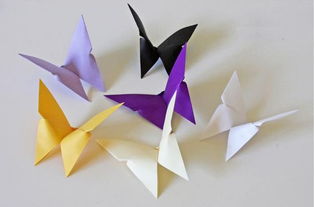 蝴蝶怎么折 七彩蝴蝶折纸方法图解