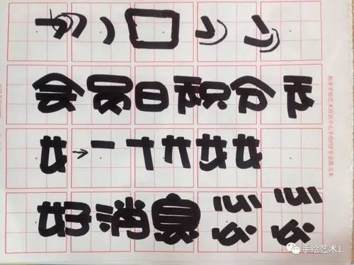 手绘POP字体 最基本的常用正体字和卡通字你们都写好了吗 