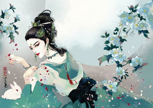 求几张唯美古风人物插画图片,中国风插画类的 