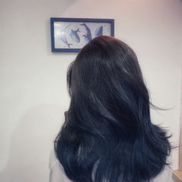 蓝灰色褪色后自己补染蓝黑色头发的心路历程