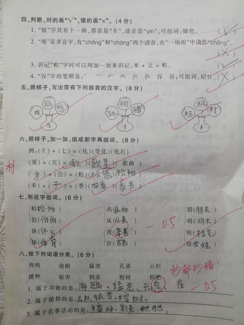 二年级语文试卷,孩子考了83分,老师批注八个字,家长看了追着打