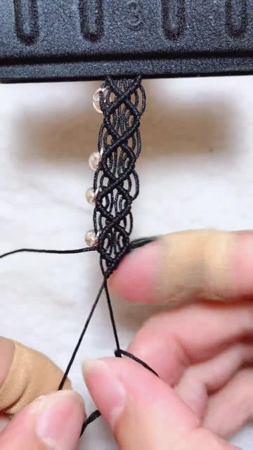 镂空手链编织教程 