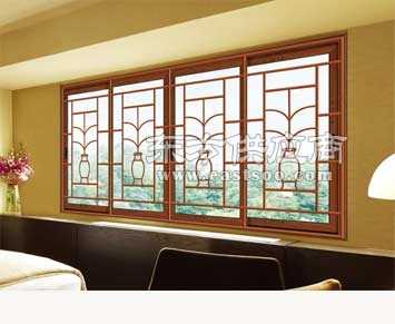 住宅小区防护窗铝合金窗防护窗高层窗户防护窗图片 