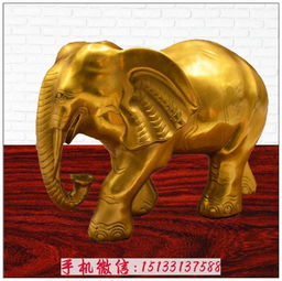 吉祥纳福铜大象雕塑 招财大象铜雕塑 