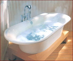 独立浴缸自由的沐浴空间 耐心雕琢细细品味 图