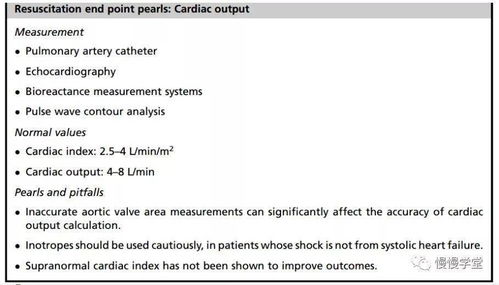 休克和休克的复苏终点指标