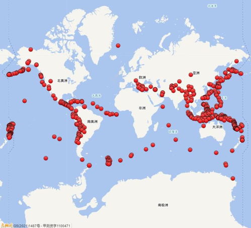 上周我国共发生三级以上地震16次,最高5.3级在此地