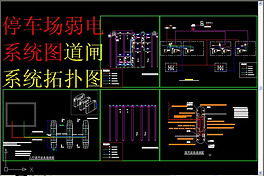 道闸在cad中怎么画(cad中停车场道闸怎么表示)