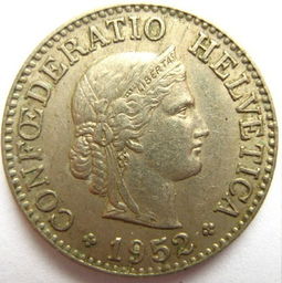 瑞士法郎硬币面值图片