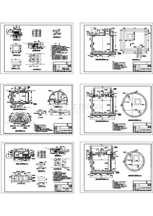 蓄水池设计图纸 过滤池 截水坝