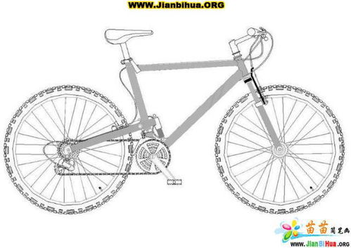 骑自行车简笔画6张 第6张 
