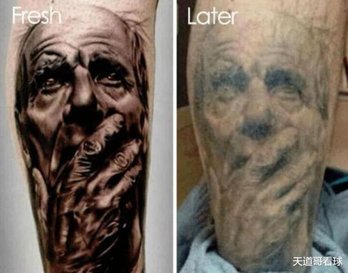 你知道纹身老了以后,会变成什么样子吗 哈哈哈也太吓人了吧
